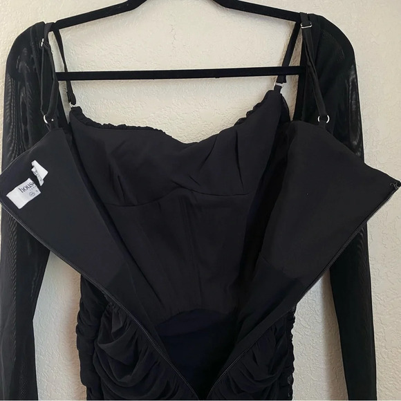 House of CB Freyja black gathered‎ corset dress size XS - Picture 9 of 15